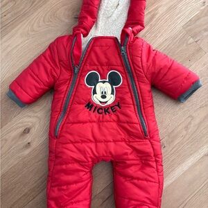 Disney Red Mickey Mouse Kids One Piece